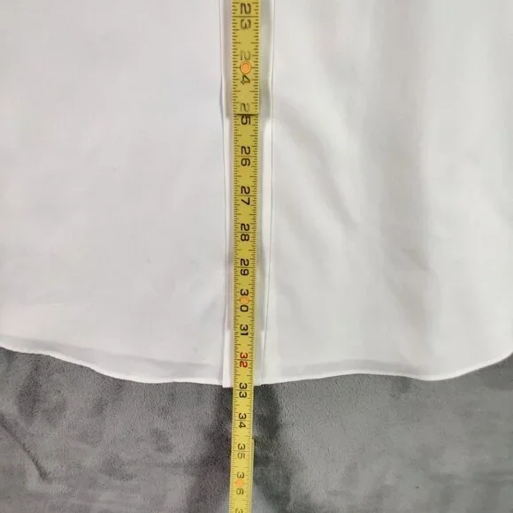 Brooks Brothers Dress Shirt Adult 17.5 4/5 XL 2XL White Button Up Regent Men - Picture 4 of 10